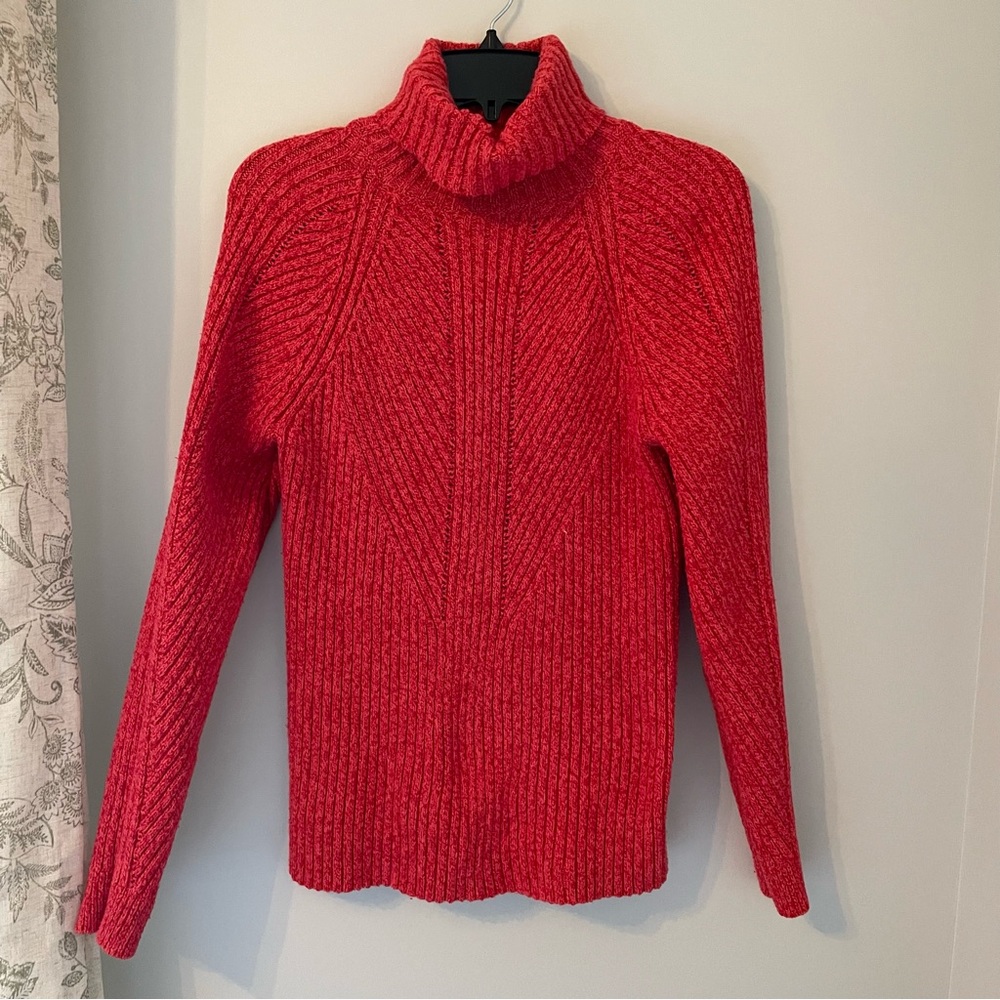 Sundance bright pink turtleneck sweater